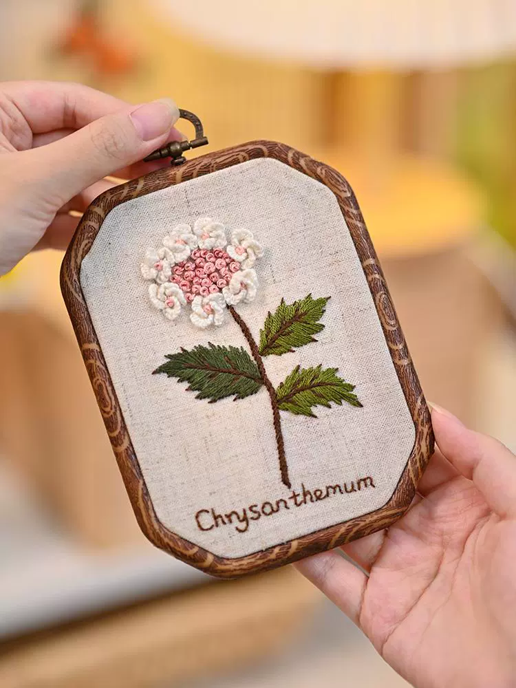 Materials set for beginners, handmade, french style, with embroidery