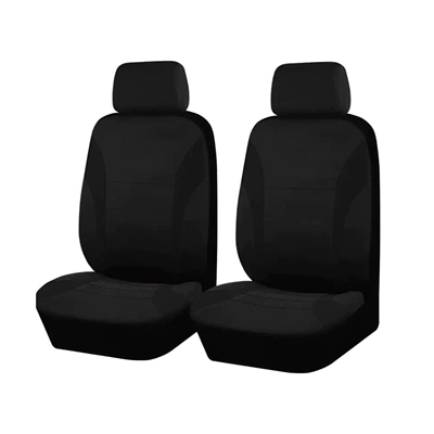 Universal seat cover | and Breathable Waistline-Style Car - black-two-seater-with-waistline-design-general