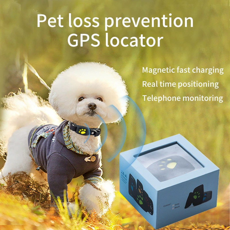 GPS-трекер для питомцев Z8-A, глобальное GPS+Beidou+LBS, ABS+ПВХ, аккумулятор 500 mAh