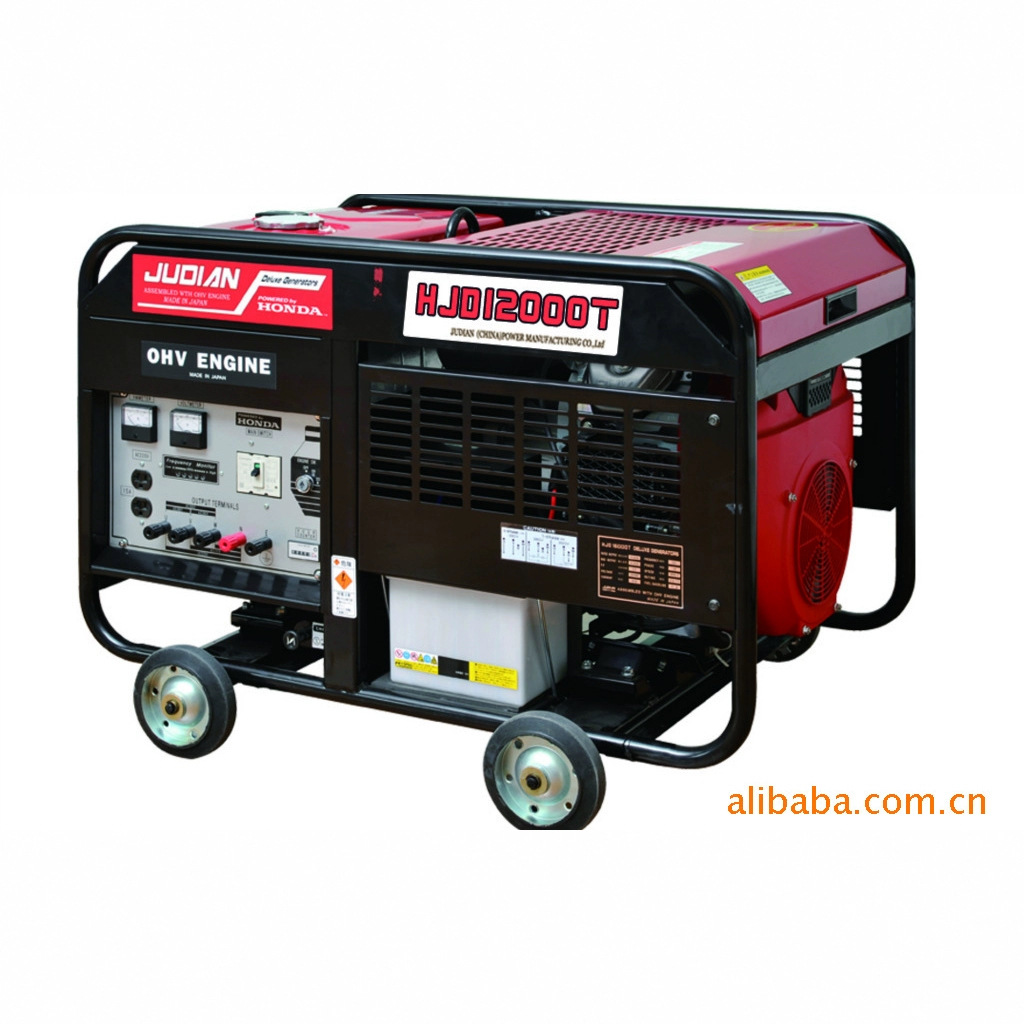 原装巨电汽油大功率三相豪华型发电机HJD12000T