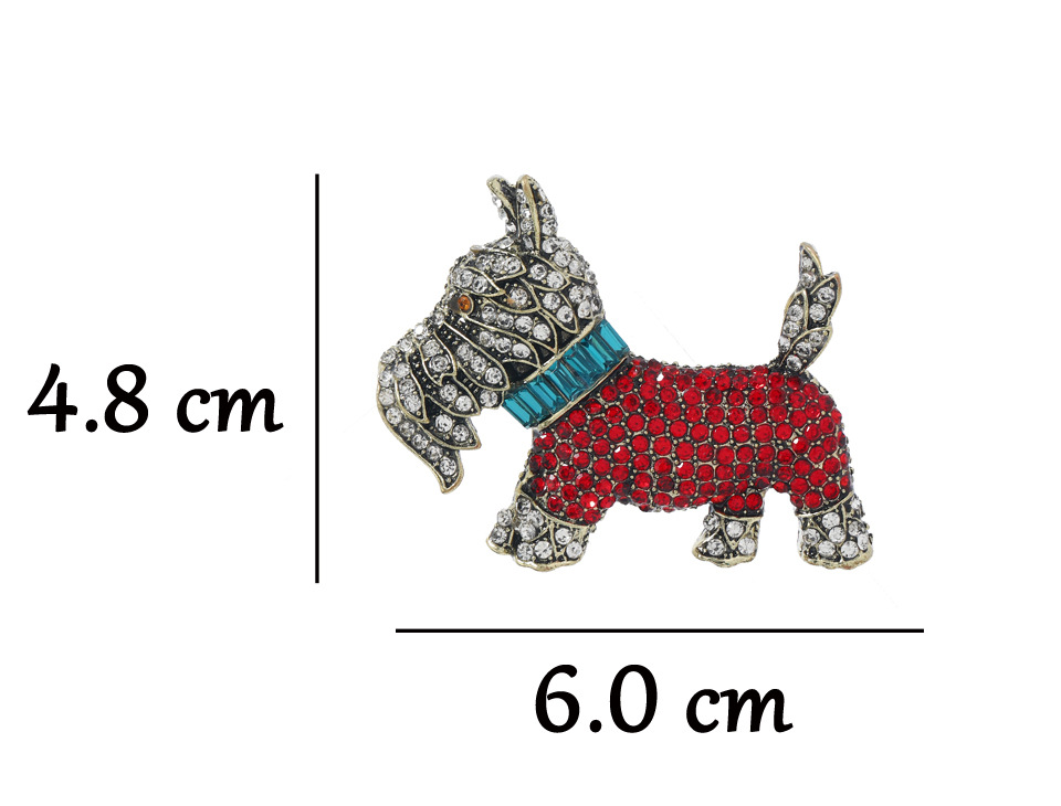 25g Weight Brooches Classification Holiday, Banquet Occasion Alloy Material Animal, Dog Pattern Unisex Gender Glam, Cute, Retro Style Glam Cute Retro Pin Animal Dog Alloy Unisex Brooches 无