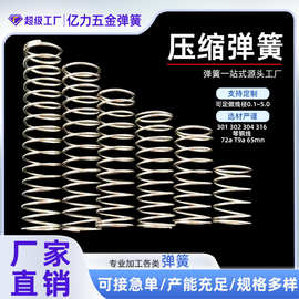 304不锈钢弹簧弹定制簧压弹簧压缩弹簧压缩簧压力大小减震簧大全