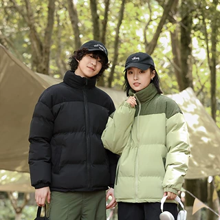 情侣款冬季加厚保暖立领棉袄子青年宽松休闲面包服外套羽绒棉衣潮