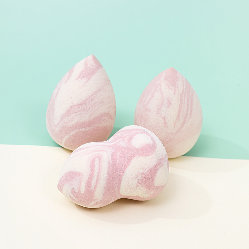 Huevo de belleza de color mixto, soplo de polvo, sin polvo, esponja de maquillaje transfronterizo sin látex, colchón de aire, maquillaje, huevo, fábrica, logotipo personalizado