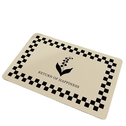 Simple household diatom mud floor mat bathroom door absorbent floor mat bathroom non-slip absorbent mat entrance door mat