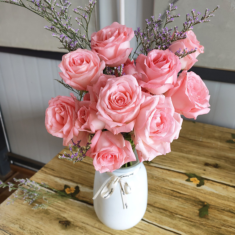 玫瑰花鲜花云南昆地批直发百合向日葵红豆家用鲜切水养插绢花|undefined