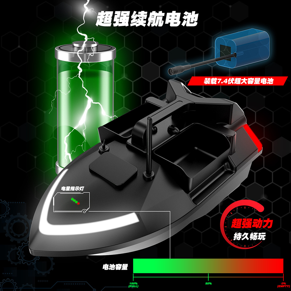 Flytec-V020-GPS_智能定位_三仓投饵_送钩_自