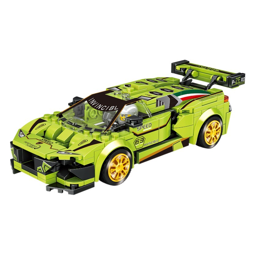 Bloques de Construcción de Partículas Pequeñas United Creative, Coche de Policía, Coche Clásico, Juguetes de Ensamblaje para Niños, Regalos para el Ingreso al Jardín de Infancia