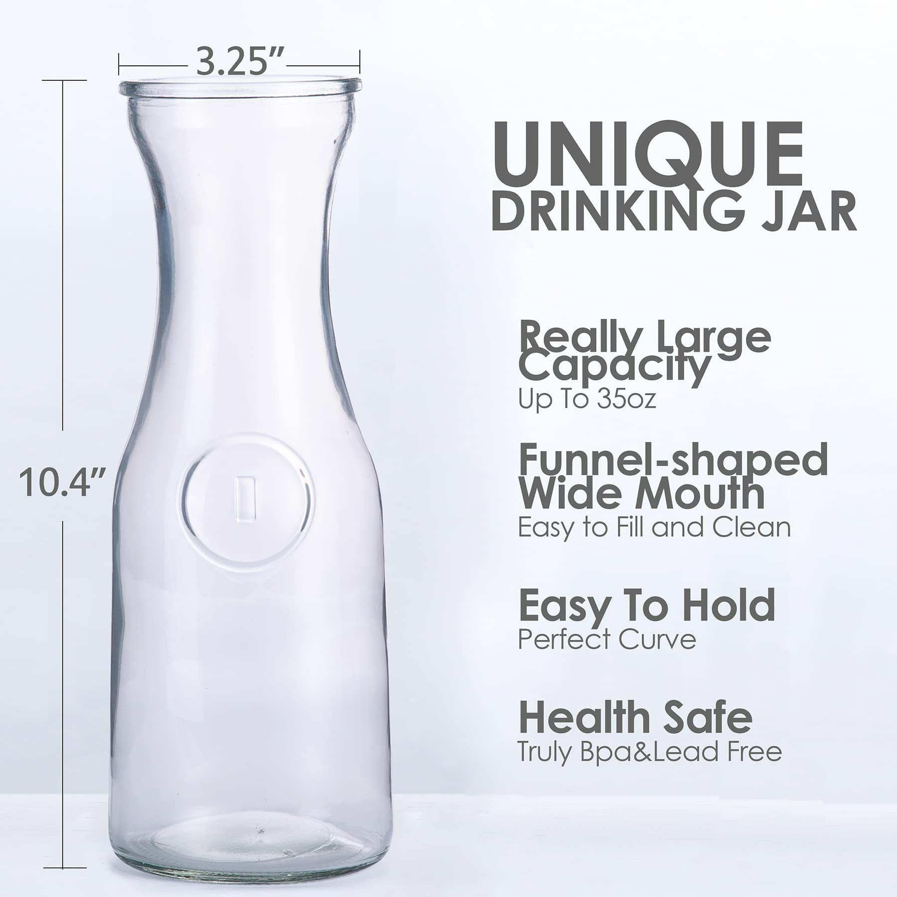 Cross-Border Popular Large Capacity Juice Bottle Beverage Bottle Cold Drink Glass Water Cup Crystal White Material Milk Bottle Milky Tea Cup