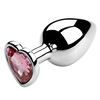 Heart -shaped metal anal plug adult supplies backyard expansion anal expansion women with SM masturbation sex toys wholesale