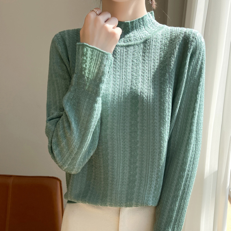 Woolen lace silk design base body-friendly sweater