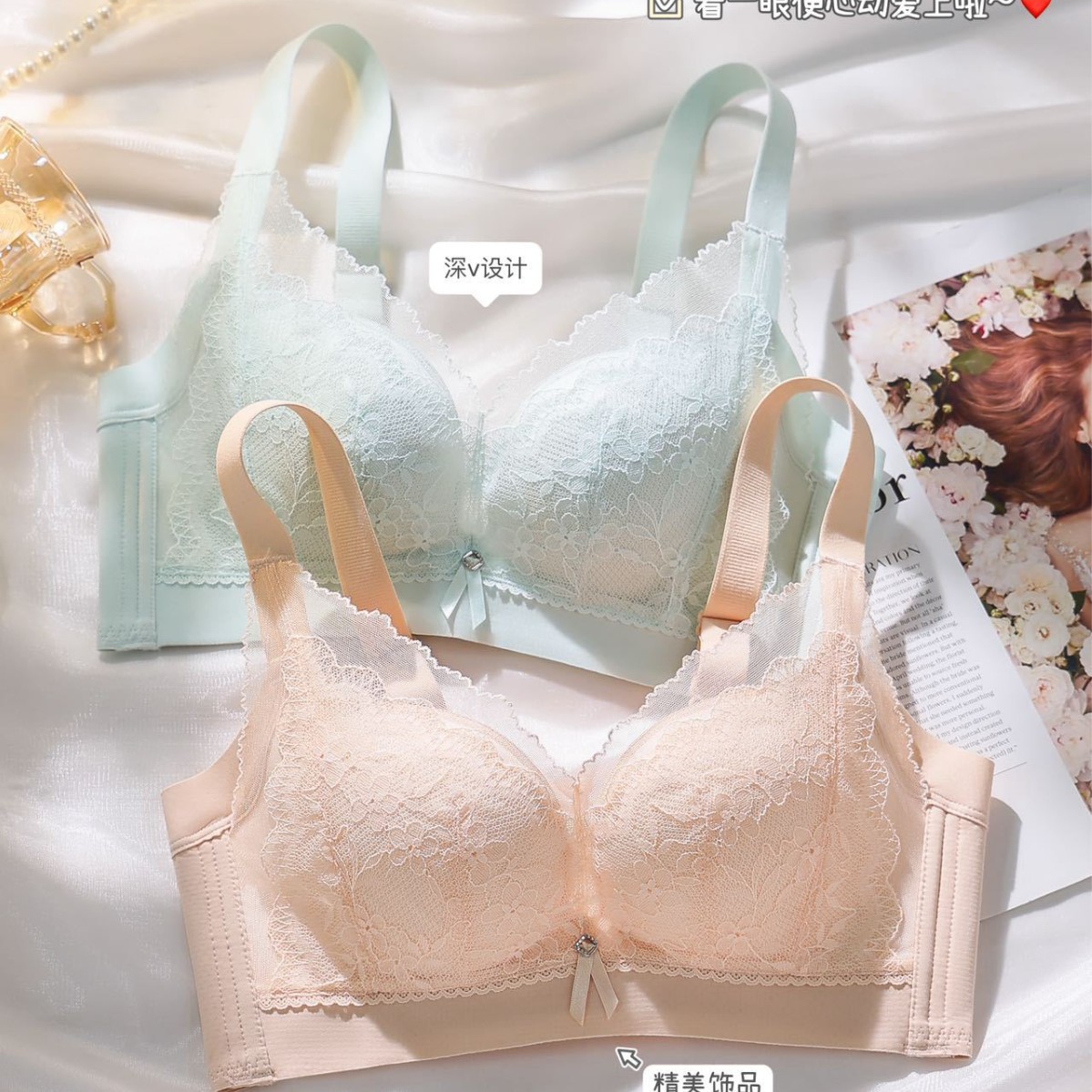 Venta directa de fábrica comercio electrónico transfronterizo Sudeste de Asia Vietnam Tailandia damas sin costuras sujetador de recogida lateral cómodo