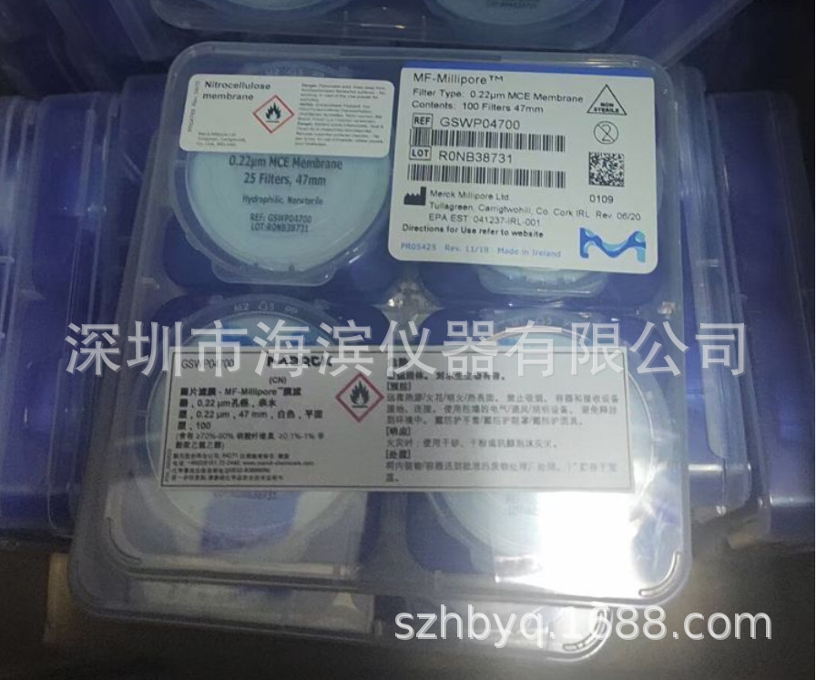 MILLIPORE过滤膜GSWP04700直径47MM孔径0.22UM密理博滤膜批发