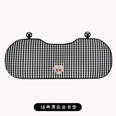 Single Piece Goddess Seat Cover | Seat cushion, seat cover - jxs-plaid-cherry-rear-seat-cushion-classic-black