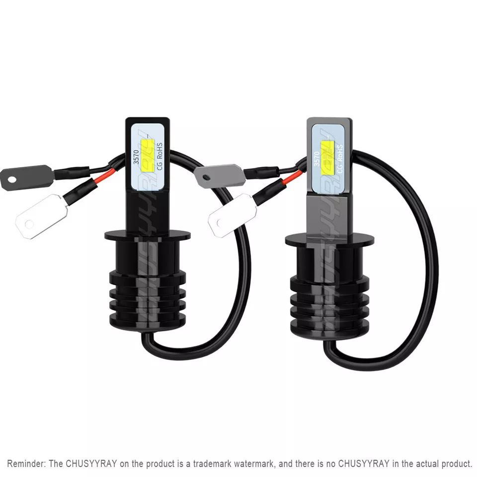 Bombilla LED automotriz H3 3570 2SMD lámpara de niebla H3 80W faro CSP lámpara de niebla faro