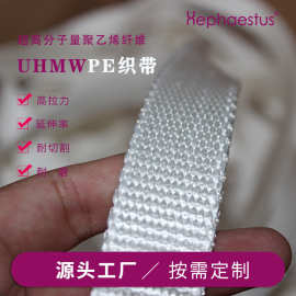 直供超高分子量聚乙烯UHMWPE大力马织带 黑色背包带 耐磨耐割织带