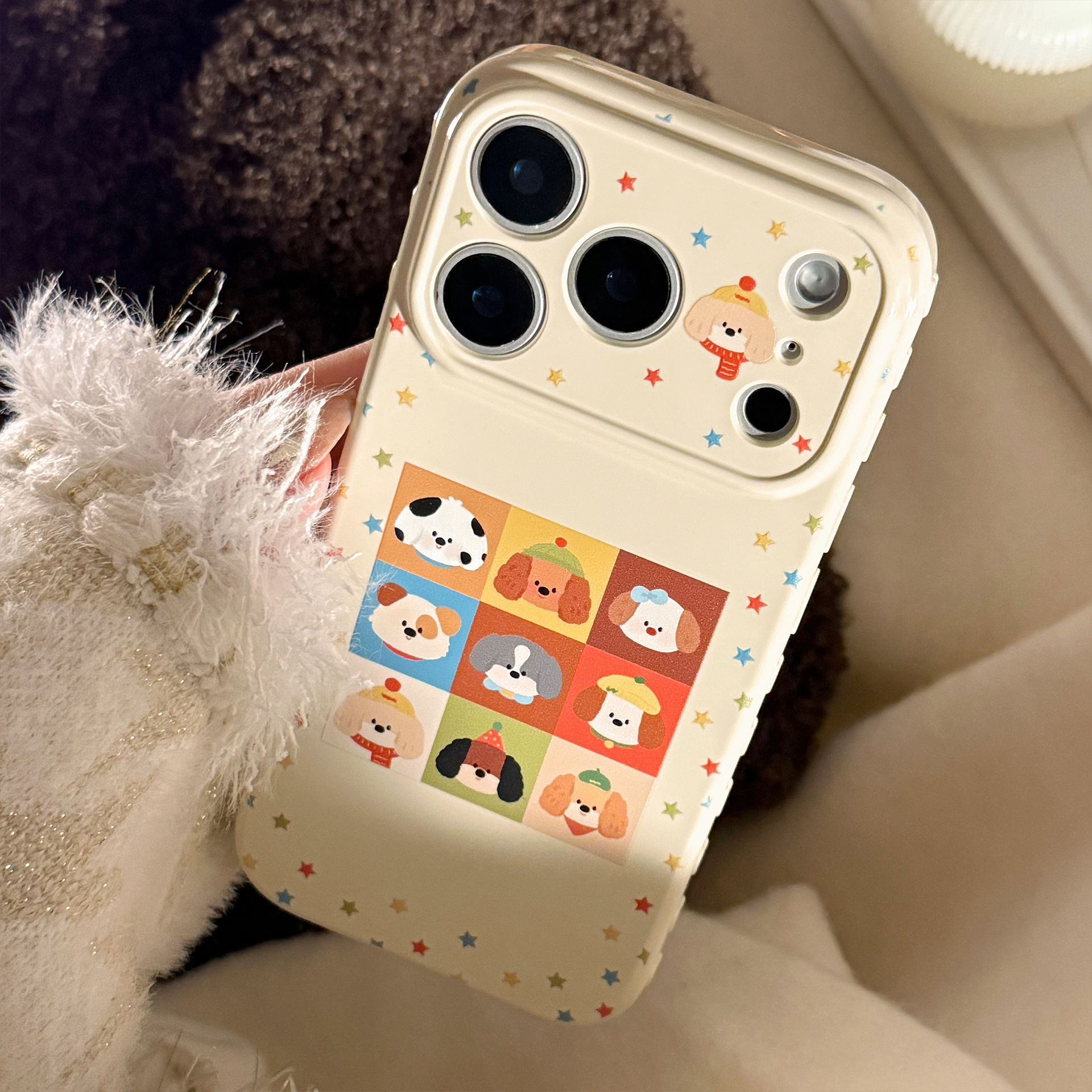 Custodia per telefono con stelle colorate per iphone pro max_voghion.com