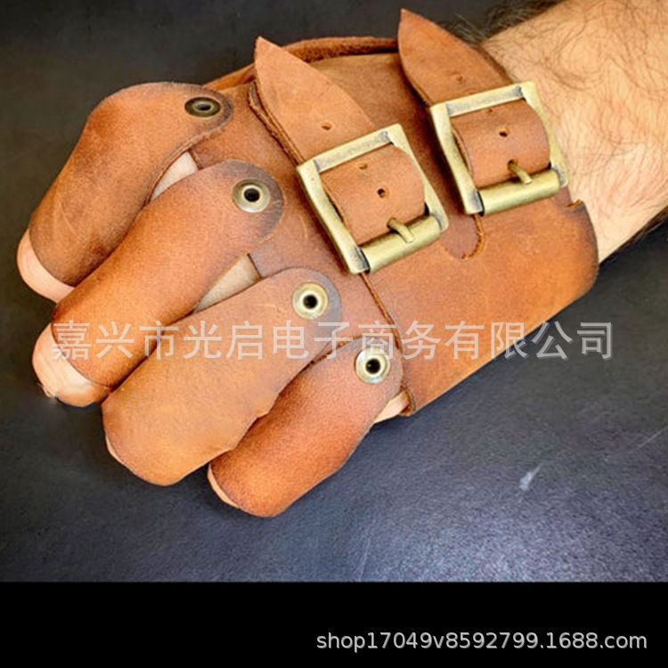 哥特式蒸汽朋克风格露指手套万圣节化妆舞会手套服装配件