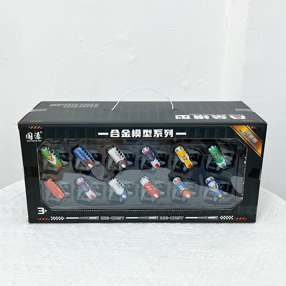 24 mini-coche de retroceso contenedor de caja de regalo para niños al por mayor regalos para niños coche de juguete inercial