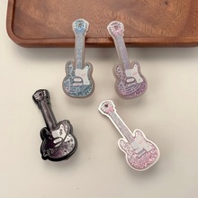 甜酷可爱少女趣味创意感文艺乐器发夹双层吉他发卡个性朋克发饰品