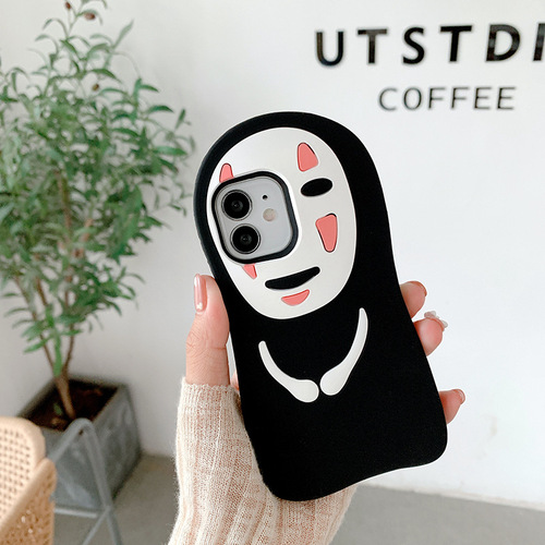 Applicable for Apple iPhone 13 Silicone Ghibli No-Face Phone Case 12 iPhone 14 Pro Max