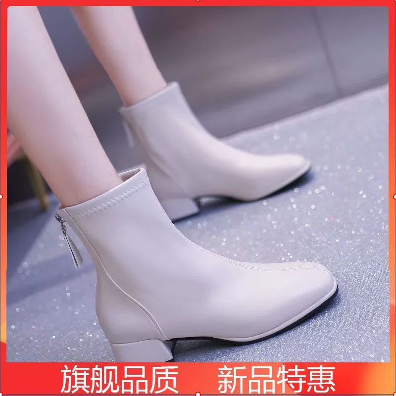 Обувь Женская дикая студентка Мартин сапоги весной и осенью сапоги сапоги 2022 Новые зимние каблуки не устали