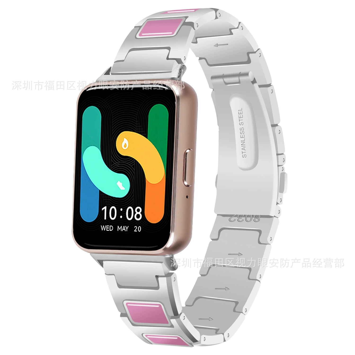 Подходит для Samsung Fit3 ремешок Galaxy SM-R390 I-образный с тремя звеньями, фирменная форма, металлический новый модель