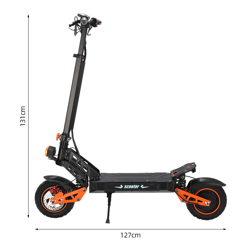 Cross-border adult off-road electric scooter, foldable two-wheeled electric vehicle, portable outdoor commuting scooter, wholesale
