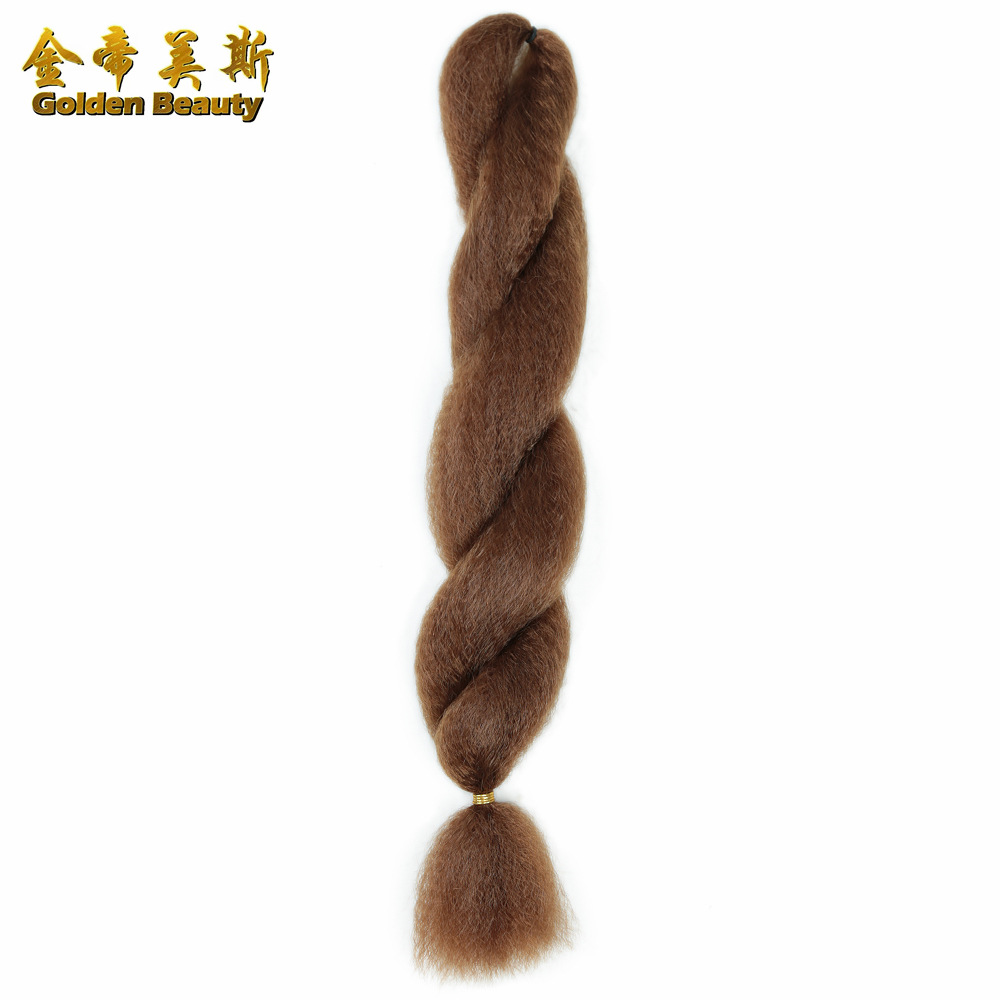 Peruica de trenza africana colorida de cabello de seda de baja temperatura 26 pulgadas de trenza de trenza grande trenza