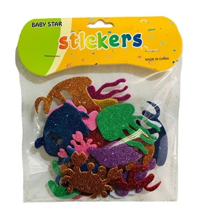 Handmade Animal Stickers Amazon Dinosaur Underwater Animal Stickers Decorative Wall Stickers Kindergarten Fish Patches