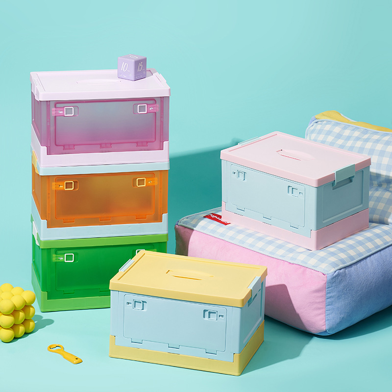 礼品箱节日送礼折叠收纳箱可手提20L30L提篮侧开门储物收纳整理盒|undefined