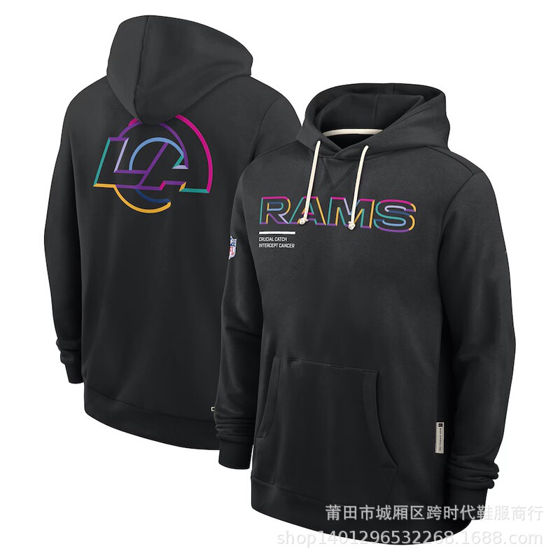 外贸2025新款NFL橄榄球男士连帽卫衣户外休闲运动连帽衫HOODIE 冬|undefined