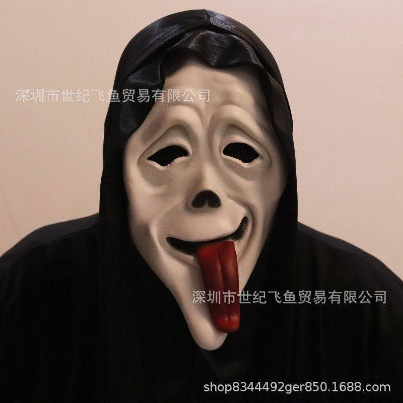 Grito máscara horror Ghost Face tocados Halloween muerte miedo alma-agitación mascarada accesorios del partido