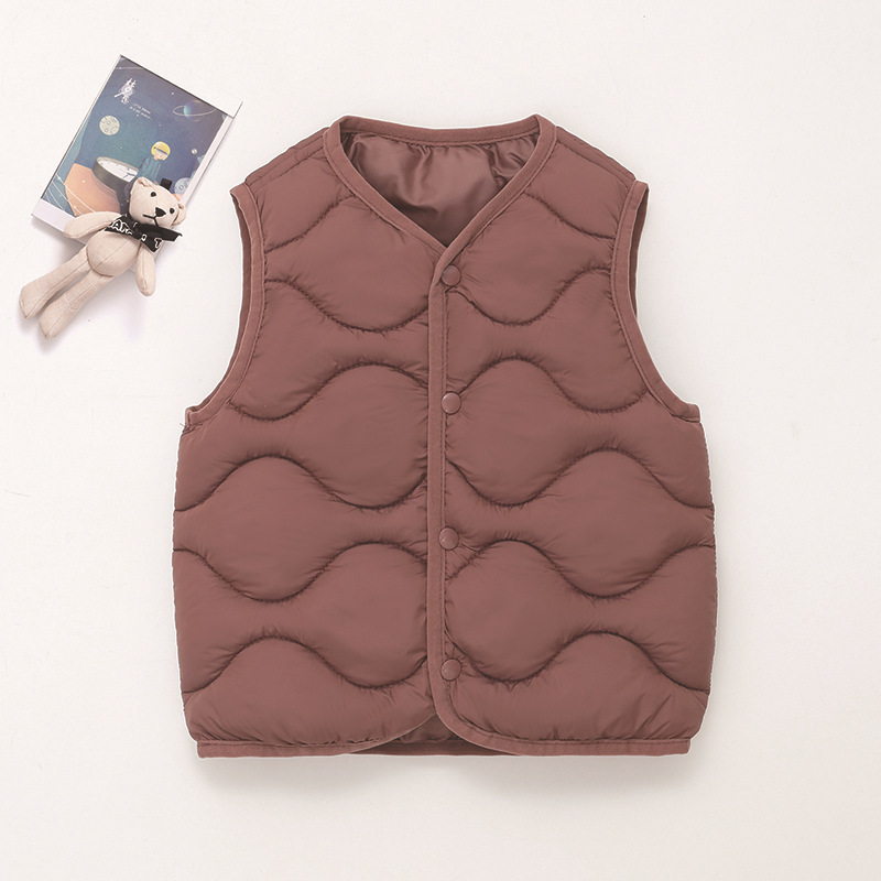 Comercio exterior transfronterizo 851 chaleco de algodón para niños ropa de algodón para niños otoño y invierno nuevo chaleco de algodón ondulado image 8