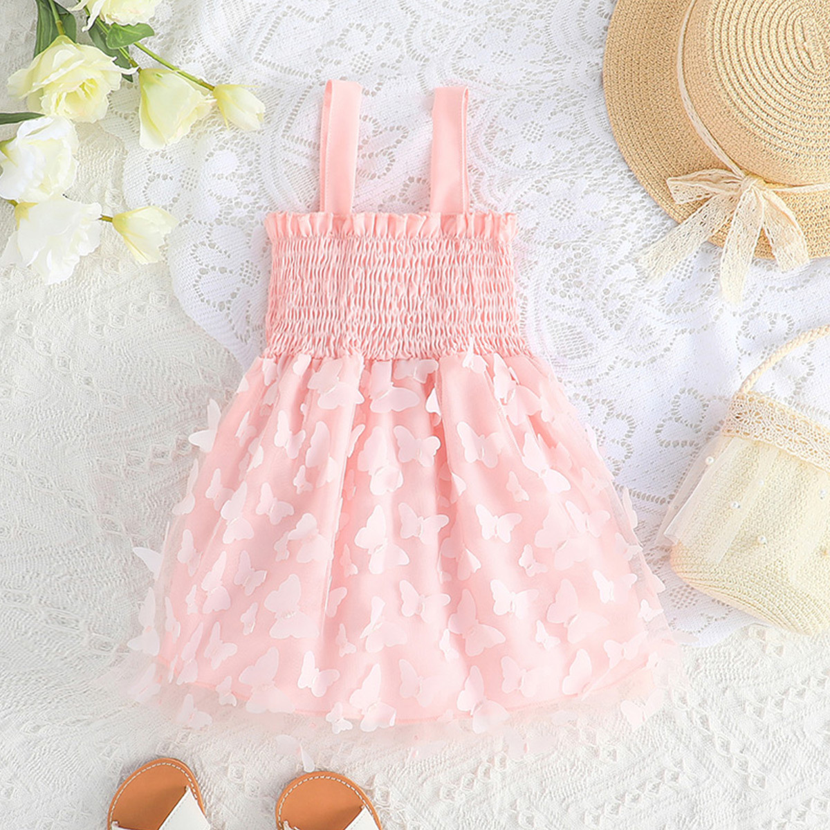 Princess Butterfly Polyester Girls Dresses display picture 4