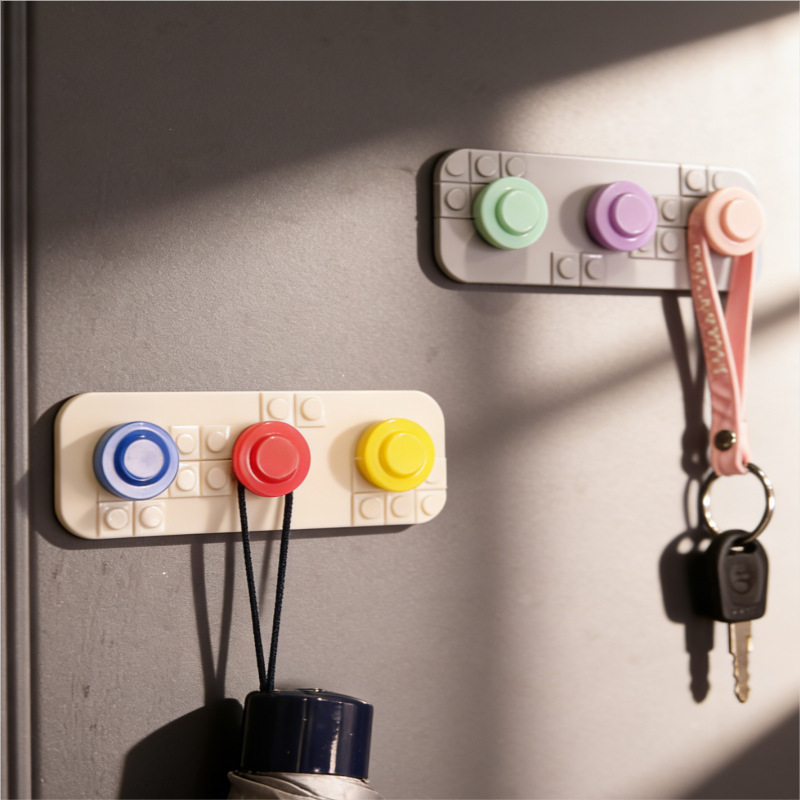 Creative Building Block Hooks, Simple Adhesive Hooks, Wall Plug Key Hooks, No-Drill, Traceless, Multi-Functional Hooks Creative Building Block Hooks, Simple Adhesive Hooks, Wall Plug Key Hooks, No-Drill, Traceless, Multi-Functional Hooks