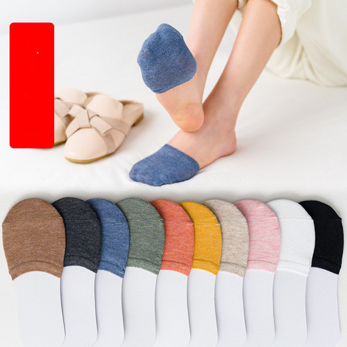 Front half socks, half socks, women's front foot socks, summer invisible socks, high heels socks, invisible cotton boat socks for women