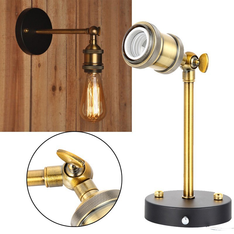 Luz de pared transfronteriza amazónica industrial de hierro forjado creativo balcón pasillo bar dormitorio retro lámpara de pared