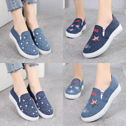 Women's non-slip canvas shoes soft-soled...