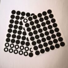 自粘網格橡膠墊 墊圈O型圈防滑防震 環保耐高溫腳墊 圓形橡膠墊片