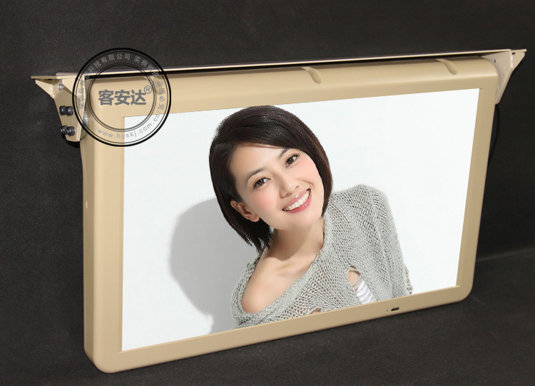 22-inch electric fully automatic flip display car LCD car TV mobile phone interconnection
