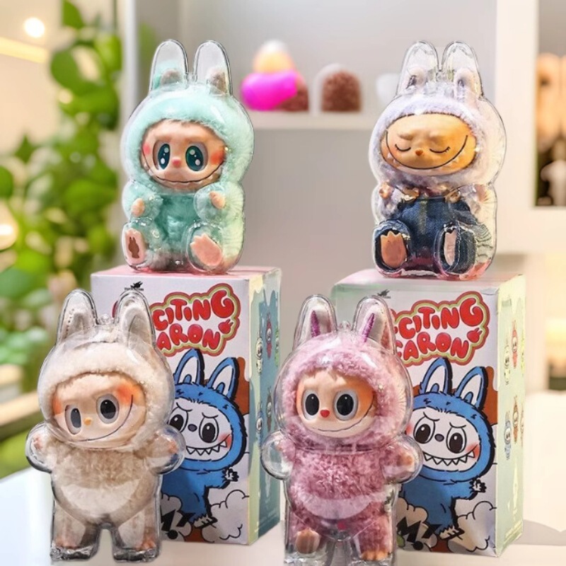 Highly Transparent Labubu Protective Case for First, Second, and Third Generations, Universal Storage Dust Cover for Dolls and Toys