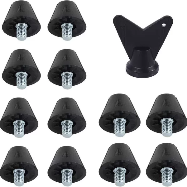 Factory Direct Sales Cross-Border Hot-Selling Football Shoe Studs, Adjustable Nylon Studs 13mm 16mm, Football Supplies 5mm Screws