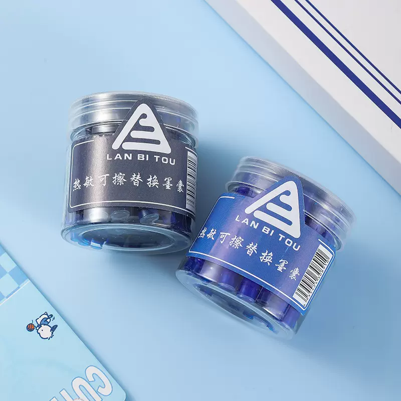 烂笔头757-10可替换3.4口径可擦钢笔墨囊757-30热敏蓝黑厂家批发