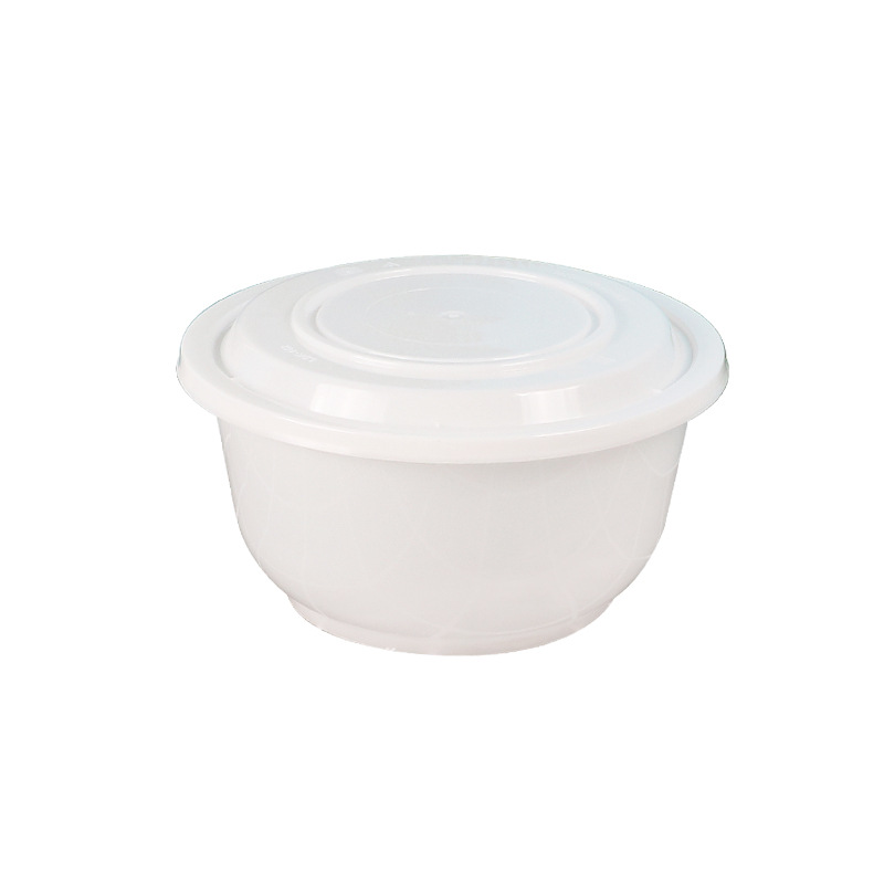 Loncheras desechables, recipientes biodegradables para alimentos comerciales, loncheras redondas, recipientes para sopa y fideos con compartimentos, envases para llevar