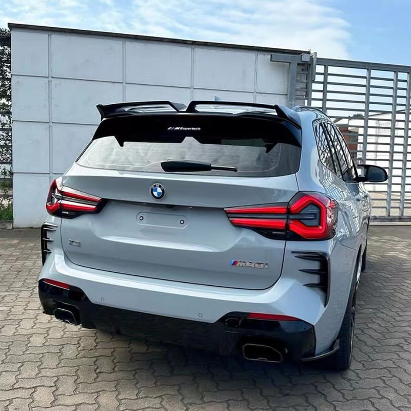 Suitable for 18-23 BMW X3 tail modification ix3 Odinger top wing Thunder M paste punch-free