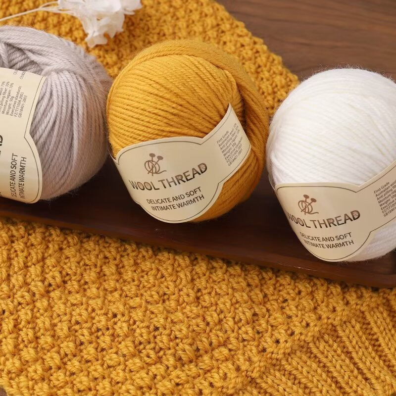 中粗羊毛线手工编织围巾毛衣线婴儿童棒针羊绒线diy中粗宝宝毛线