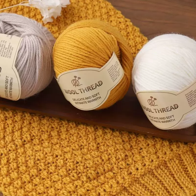 中粗羊毛线手工编织围巾毛衣线婴儿童棒针羊绒线diy中粗宝宝毛线