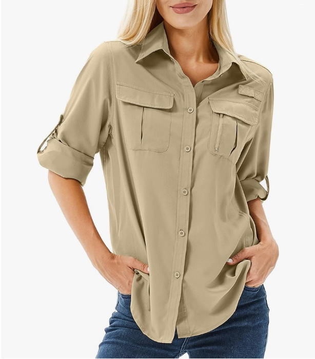 Women's Quick Drying Breathable Stretch Shirt Uv Protective Top_voghion.com