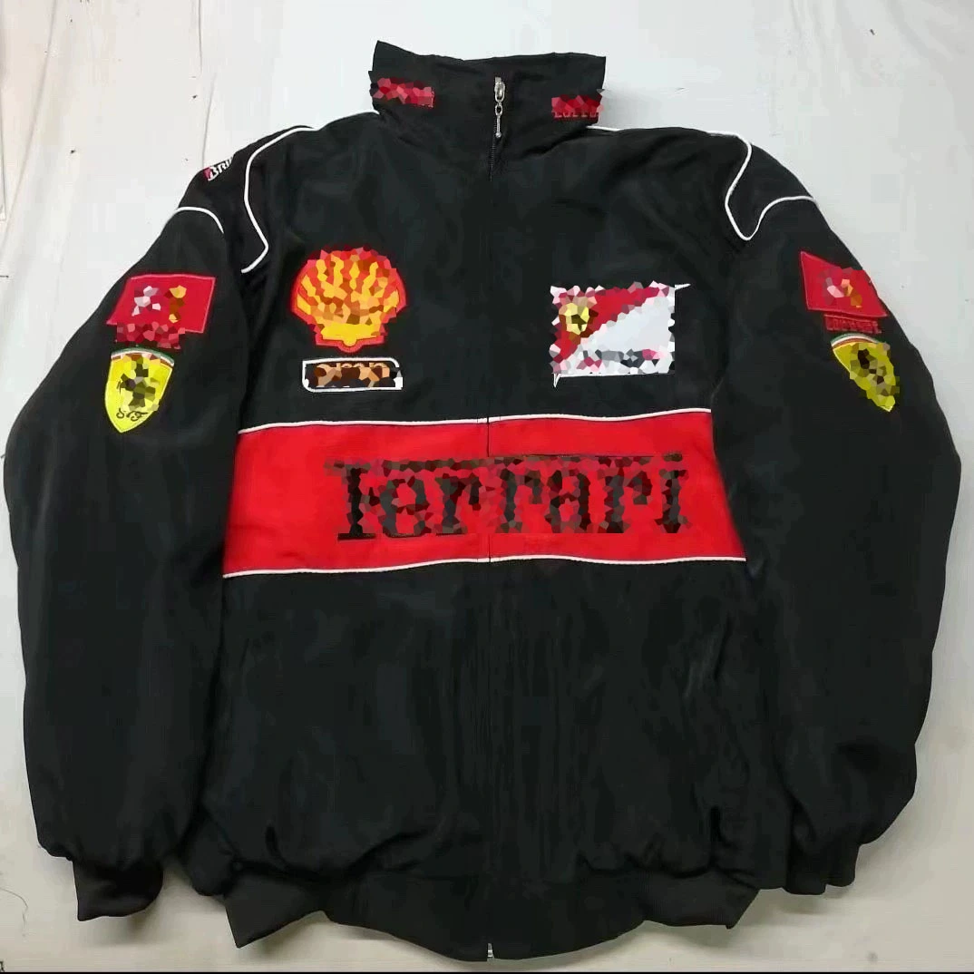 Ferrari, тонкая гоночная куртка, бейсбольная пуховая куртка, с вышивкой, дорожная версия, на заказ